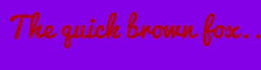 Image with Font Color B10000 and Background Color 8400E6